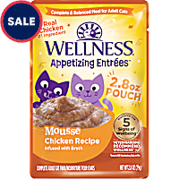 Wellness Appetizing Entrees Mousse Chicken Recipe Wet Cat Food