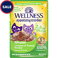 Wellness Appetizing Entrees Mousse Chicken & Turkey Recipe Wet Cat Food