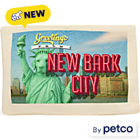 YOULY New Bark City Travel Postcard Plush Dog Toy