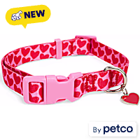 YOULY Red Hearts Dog Collar