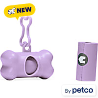 YOULY Lavender Waste Bag Dispenser & 2 Roll Set for Dogs