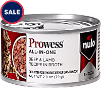 Nulo Prowess All-in-One Essentials for Adult Cats & Kittens Beef & Lamb Shreds in Broth Cat Food