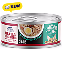 Natural Balance Ultra Protein Chicken & Quail Egg Recipe in Broth Wet Cat Food
