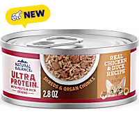 Natural Balance Ultra Protein Chicken & Duck Recipe in Broth Wet Cat Food