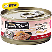 Fussie Cat Premium Tuna with Salmon Formula in Aspic Cat Food