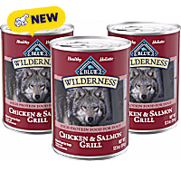 Blue Buffalo Wilderness Salmon & Chicken High-Protein Grain-Free Adult Canned Dog Food