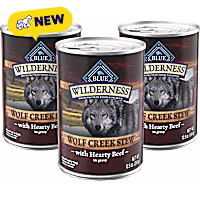 Blue Buffalo Wilderness Wolf Creek Stew High-Protein & Grain-Free Hearty Beef in Gravy Wet Dog Food