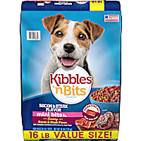 Kibbles 'n Bits Mini Bits Small Breed Savory Bacon & Steak Flavor Dry Dog Food