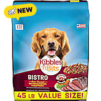 Kibbles 'n Bits Bistro Oven Roasted Beef, Spring Vegetable & Apple Flavors Dry Dog Food