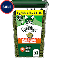 Greenies Feline Oven Roasted Chicken Flavor Adult Natural Dental Cat Treats