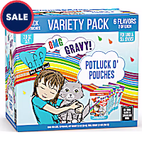 B.F.F. OMG Potluck O'Pouches Variety Pack Wet Cat Food