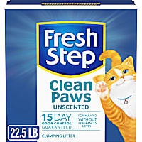 Fresh Step Clean Paws Unscented Multi Cat Clumping Litter