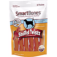 SmartBones Stuffed Twistz Vegetable & Pork No-Rawhide Dog Chews