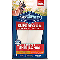 Barkworthies 5-6" Stuffed Shin Bones Variety Pack Dog Chews
