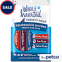 WholeHearted Squeezable Puree Cat Treat Variety Pack
