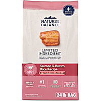 Natural Balance Limited Ingredient Adult Dry Dog Food with Healthy Grains Salmon & Brown Rice Recipe