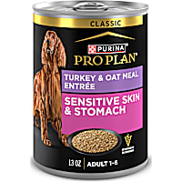 Purina Pro Plan Sensitive Skin and Stomach Turkey and Oat Meal Entree Classic Dog Food Pate