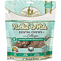 Fieldcrest Farms Nothin' to Hide 5" Dental Bone Beef Flavor Dog Chew