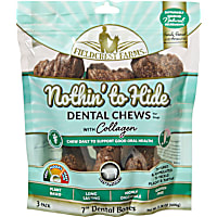 Fieldcrest Farms Nothin' to Hide 7" Dental Bone Beef Flavor Dog Chew