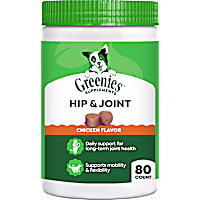Greenies Chicken Flavor Hip and Joint Supplement Soft Chews for Dogs