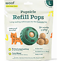 Woof Pupsicle Lickable Chicken and Peanut Butter Pop Refills Large Dog Treat