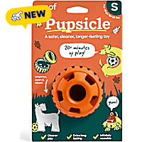 Woof Orange Pupsicle Long Lasting Refillable Dog Toy