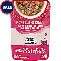 Natural Balance Platefulls Salmon, Tuna, Chicken & Shrimp Formula in Gravy Indoor Adult Wet Cat Food