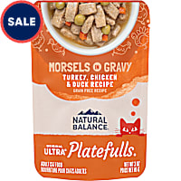 Natural Balance Platefulls Turkey, Chicken & Duck Formula in Gravy Adult Wet Cat Food