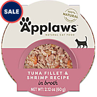 Applaws Natural Tuna Fillet with Prawn in Broth Wet Cat Food
