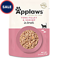 Applaws Natural Grain Free Tuna Fillet with Pacific Shrimp in Broth Wet Cat Food