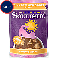 Soulistic Moist & Tender Tuna & Salmon Dinner in Gravy Wet Cat Food