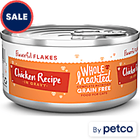 WholeHearted All Life Stages Canned Cat Food - Grain Free Chicken Recipe Flaked in Gravy