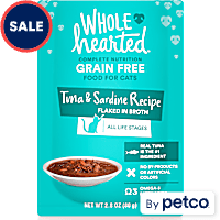 WholeHearted Grain Free Tuna & Sardine Recipe Flaked in Broth Wet Cat Food
