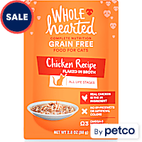 WholeHearted Grain Free Chicken Recipe Flaked in Broth Wet Cat Food