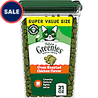 Greenies Feline Oven Roasted Chicken Flavor Adult Natural Dental Cat Treats