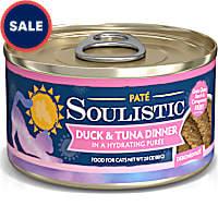 Soulistic Pate Duck & Tuna Dinner in a Hydrating Puree Wet Cat Food