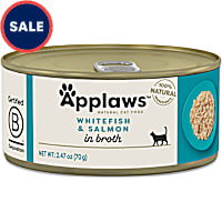 Applaws Natural Whitefish with Salmon in Broth Wet Cat Food