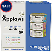 Applaws Natural Fish Selection in Broth Multipack Wet Cat Food