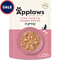 Applaws Natural Tuna Flakes with Shrimp in Gravy Wet Cat Food Pouch