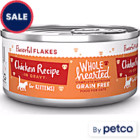 WholeHearted Grain-Free Chicken Recipe Flakes in Gravy Wet Kitten Food