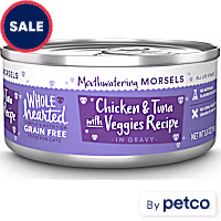 WholeHearted All Life Stages Grain-Free Chicken & Tuna with Veggie Recipe Morsels in Gravy Wet Cat Food