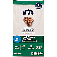 Natural Balance Limited Ingredient Puppy Dry Dog Food with Healthy Grains Lamb & Brown Rice Recipe