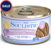 Soulistic Pate Kitten Tuna & Salmon Formula in a Hydrating Puree Wet Cat Food