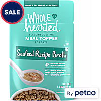 WholeHearted Seafood Recipe Broth Flavor-Boosting Wet Cat Meal Topper