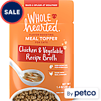 WholeHearted Chicken & Vegetable Recipe Broth Flavor-Boosting Wet Cat Meal Topper