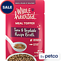 WholeHearted Tuna & Vegetable Recipe Broth Flavor-Boosting Wet Cat Meal Topper