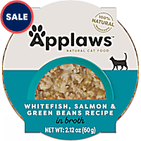 Applaws Natural Whitefish with Salmon & Green Beans in Broth Wet Food for Cats