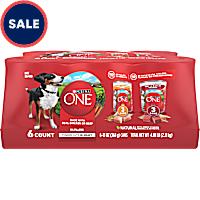 Purina ONE Tender Cuts in Gravy Chicken and Brown Rice, Beef and Barley Entrees Wet Dog Food Variety Pack