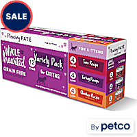 WholeHearted Grain Free Wet Kitten Food Pate Variety Pack