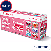 WholeHearted Grain Free Best Sellers Flakes Wet Cat Food Variety Pack